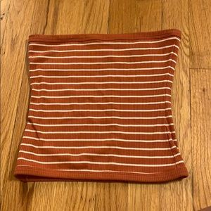 basic striped tube top